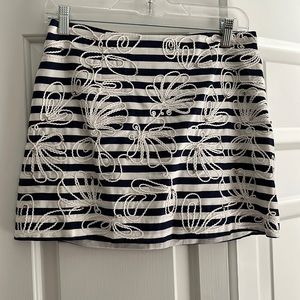 Lilly Pulitzer navy and white skirt. Worn twice